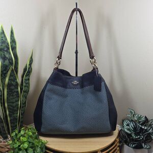 Coach Lexy Legacy Jacquard Shoulder Bag